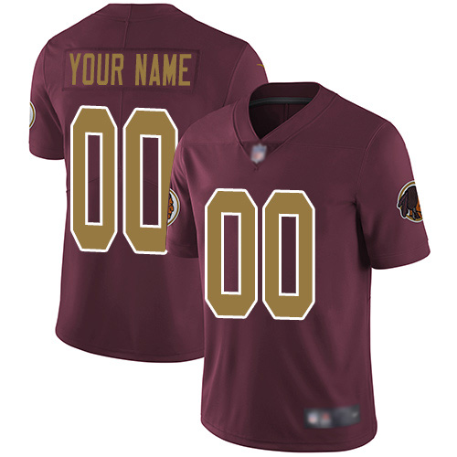 Limited Burgundy Red Men Alternate Jersey NFL Customized Football Washington Redskins 80th Anniversary Vapor